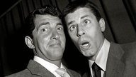 Dean Martin und Jerry Lewis im Schwarzweiß-Porträt