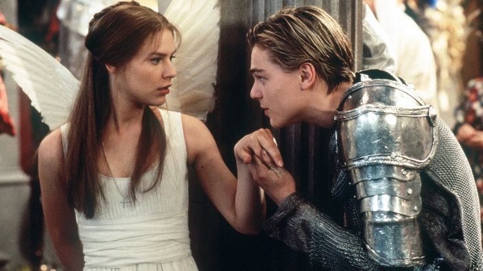 Claire Danes als Julia und Leonardo DiCaprio als Romeo in einer Filmszene von "Romeo und Julia"