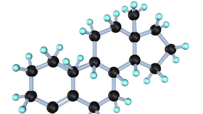 Molekülstruktur des Hormons Östrogen