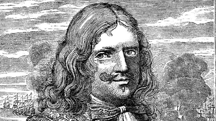 Historische Zeichnung von Sir Henry Morgan